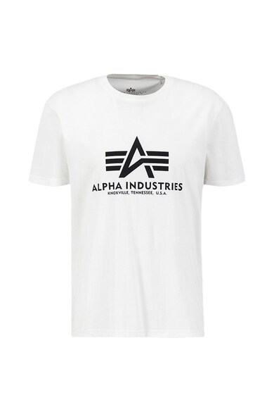 Tricou sport barbati 1584 - Bumbac - Alb