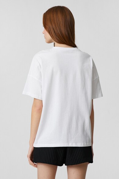 KOTON Bő fazonú póló feliratos mintával női