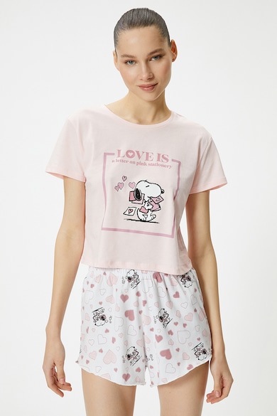 KOTON Къса пижама с щампа Snoopy Жени