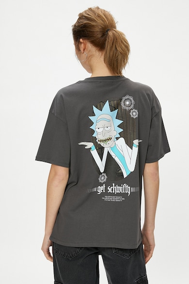 KOTON Rick és Morty mintás pamutpóló női