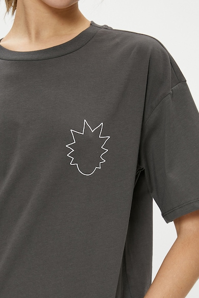 KOTON Памучна тениска с принт на Rick&Morty Жени