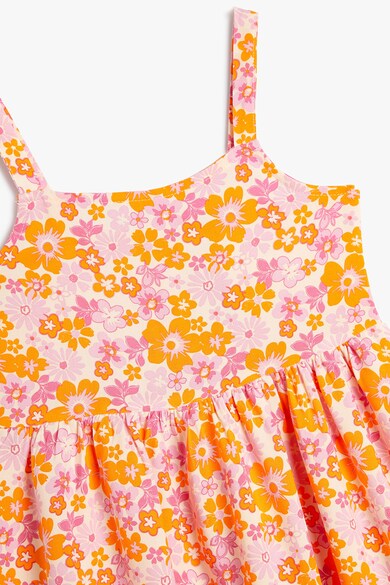 KOTON Разкроена рокля с флорална щампа Момичета