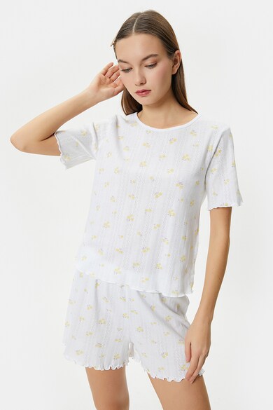 KOTON Pijama de bumbac cu perforatii Femei
