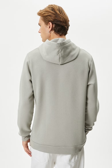 KOTON Bő fazonú mintás pulóver kapucnival férfi