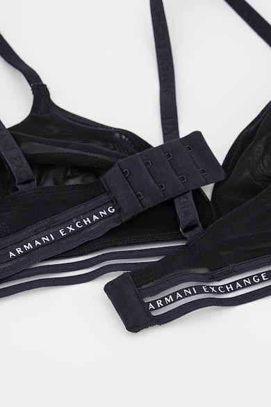 ARMANI EXCHANGE Sutien de plasa cu banda logo, fara burete Femei