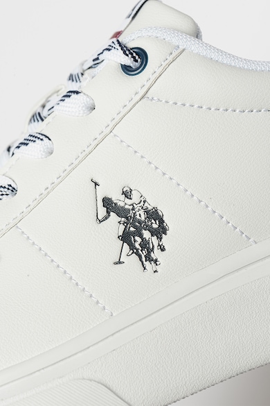 U.S. Polo Assn. Pantofi sport din piele ecologica cu detaliu logo Barbati