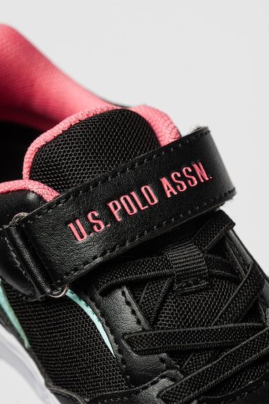 U.S. Polo Assn. Tépőzáras sneaker szintetikus anyagbetétekkel Lány