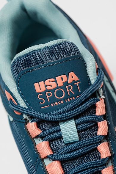 U.S. Polo Assn. Скосени спортни обувки с текстил Жени