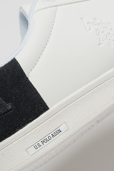 U.S. Polo Assn. Beyaz sneaker nyersbőr részletekkel férfi