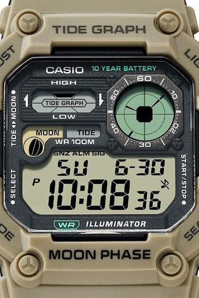 Casio Ceas digital cu indicator pentru fazele lunii Barbati
