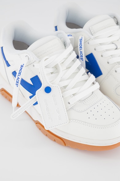 OFF-WHITE Bőrsneaker textilbetétekkel női