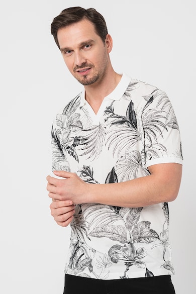 Jack & Jones Tricou polo cu imprimeu tropical Barbati