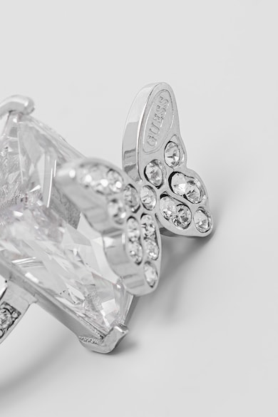 GUESS Gyűrű kristályokkal és pillangó alakú részlettel női