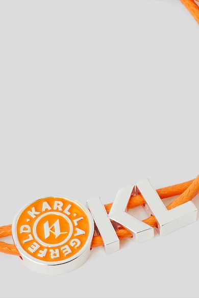 Karl Lagerfeld Bratara ajustabila unisex cu talismane metalice Barbati