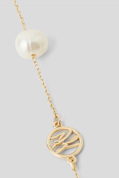 Karl Lagerfeld Colier cu perle si logo Femei