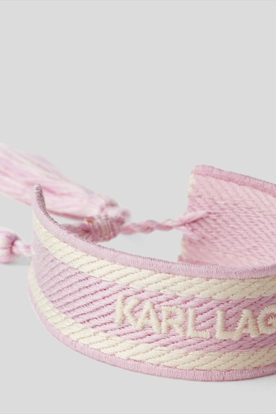 Karl Lagerfeld Сплетена гривна с лого, 2 броя Жени