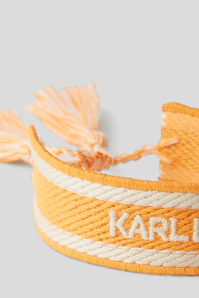 Karl Lagerfeld Logós szövött karkötő szett - 2 db női