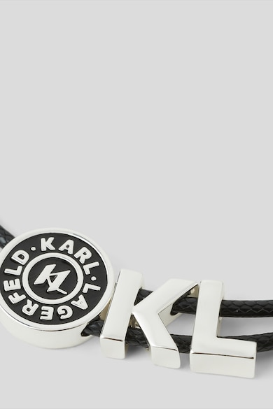 Karl Lagerfeld Húzózsinóros karkötő logós charmokkal női