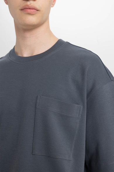 DeFacto Памучна тениска с джоб Мъже