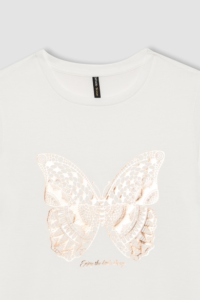 DeFacto Tricou cu imprimeu butterfly Femei