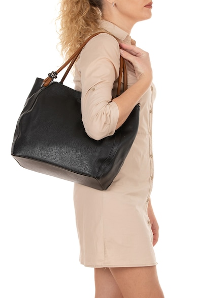 Lia Biassoni Кожена чанта с аксесоар лого Жени