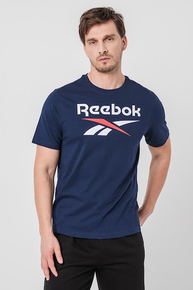 Reebok Tricou din bumbac cu logo pentru fitness Barbati