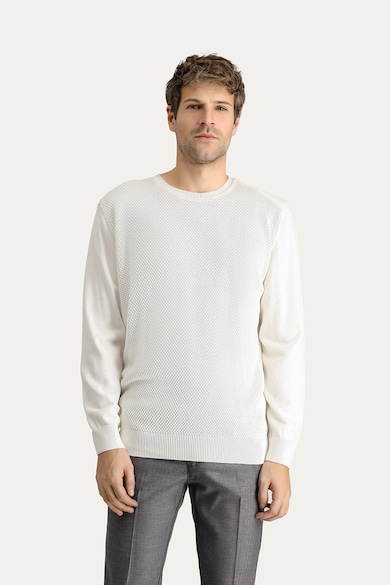 KIGILI Релефен пуловер с овално деколте Мъже