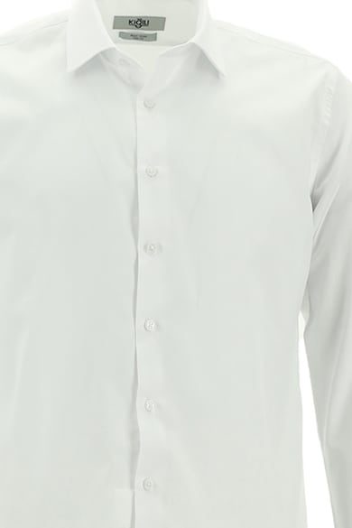 KIGILI Egyszínű pamuttartalmú ing férfi