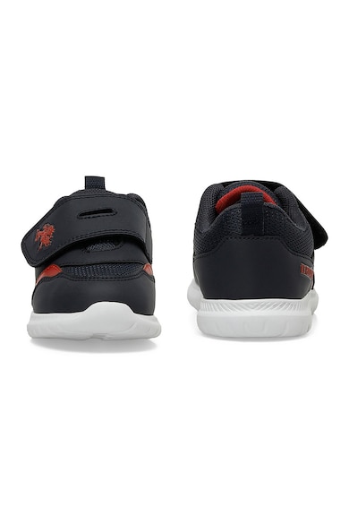 U.S. Polo Assn. Pantofi sport cu velcro si insertii de plasa Baieti