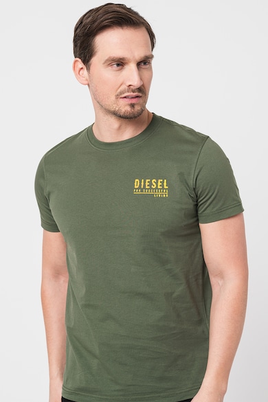 Diesel Памучна тениска с овално деколте Мъже