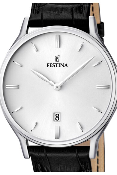 Festina Ceas cu functii multiple si curea de piele Barbati