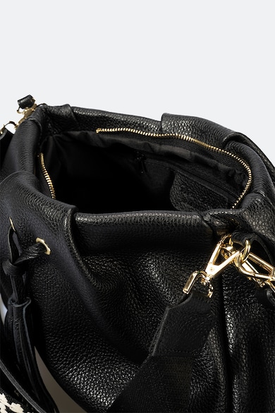 Massimo Castelli Кожена чанта с пискюли Жени