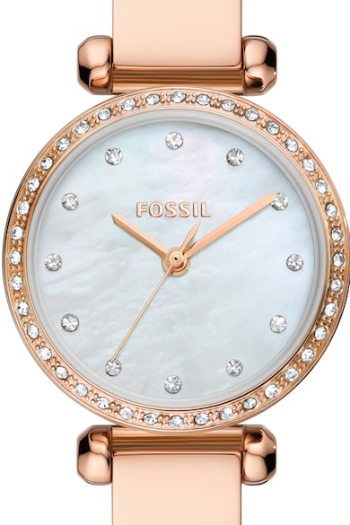 Fossil Часовник от неръждаема стомана със седефен циферблат Жени