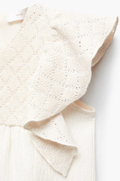 Mango Susan texturált ruha fodros részletekkel Lány