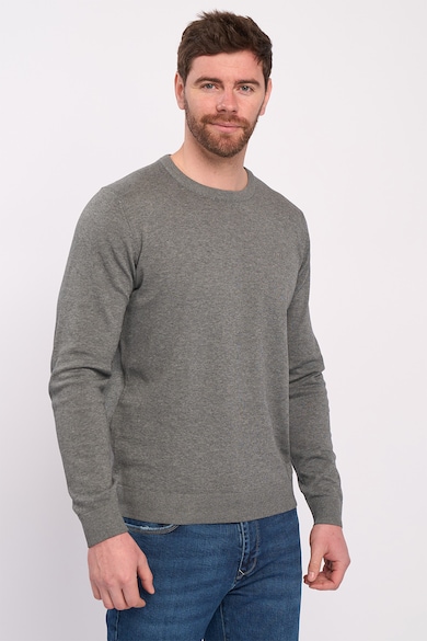 Timeout Памучен пуловер с овално деколте Мъже