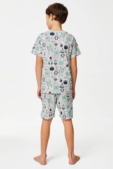 Marks & Spencer Къса пижама с фигурален принт Момчета