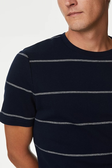 Marks & Spencer Раирана тениска със стандартна кройка Мъже