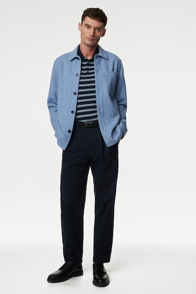 Marks & Spencer Galléros póló csíkos mintával férfi