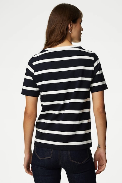 Marks & Spencer Kerek nyakú csíkos póló női
