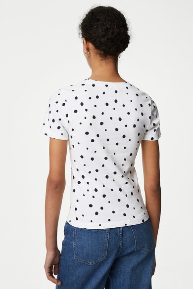 Marks & Spencer Kerek nyakú virágmintás póló női