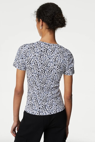 Marks & Spencer Kerek nyakú mintás póló női