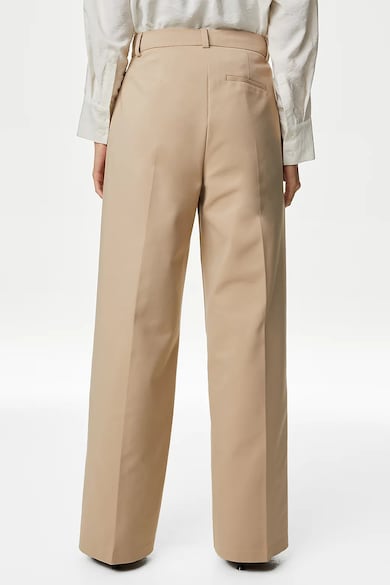 Marks & Spencer Панталон с памук и широк крачол Жени
