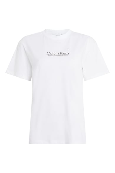 CALVIN KLEIN Tricou din bumbac cu logo pe piept Femei