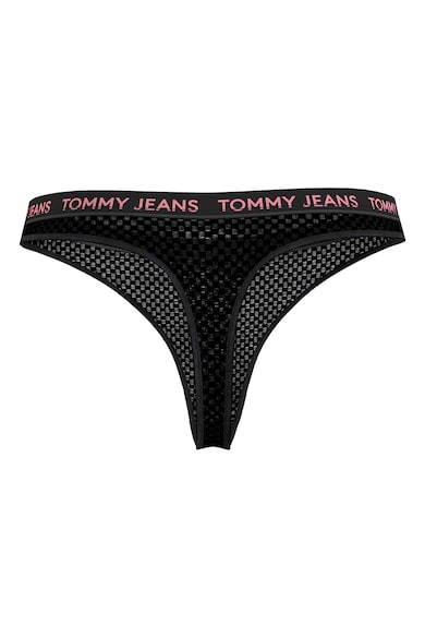 Tommy Hilfiger Мрежеста танга с лого - 3 чифта Жени