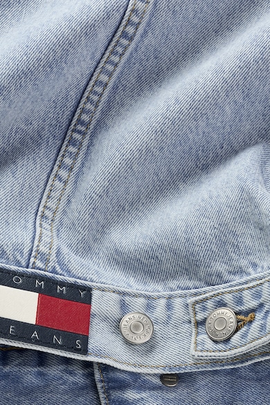 Tommy Jeans Mosott hatású farmerdzseki női