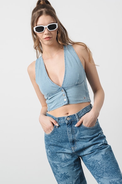 Tommy Jeans Къс блуза с органичен памук Жени