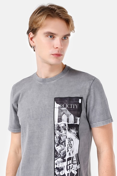 COLIN'S Тениска с овално деколте и шарка Мъже