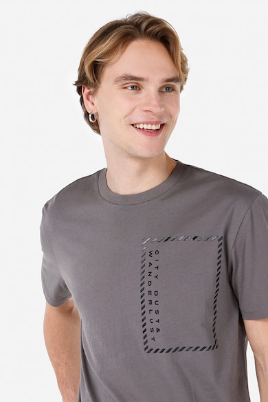 COLIN'S Памучна тениска с овално деколте Мъже