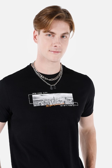 COLIN'S Tricou de bumbac cu imprimeu grafic Barbati