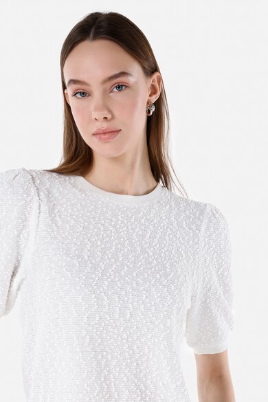 COLIN'S Kerek nyakú texturált póló női